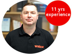 Scott is in a Watco polo and has 11 years of experience at Watco